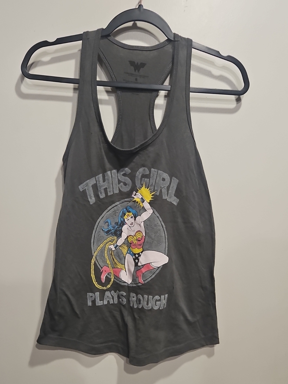 Wonder Woman Graphic Racerback Tank Small